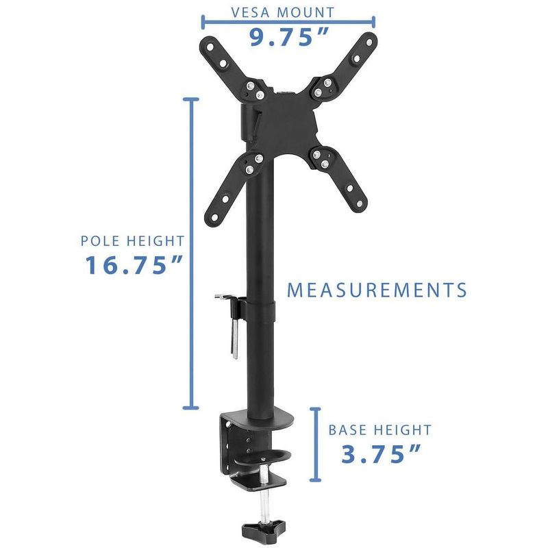 Mount-It! Ultra Wide Monitor Mount and TV Desk Mount | Heavy-Duty Height and Tilt Adjustable Monitor Stand for Screens up to 42", 2 of 11