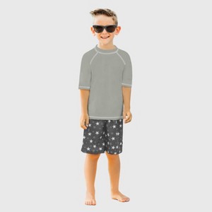 City Threads Boys UPF 50+ Short Sleeve Rashguard - USA-Made - 1 of 4