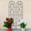 NicBex Metal Plant Stakes Plant Trellis Rust Proof Lattice Panels for Outside Peacock Style for Garden - 4 of 4