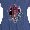 Girls' - Mattel - Frankie, Draculaura, & Clawdeen M.F.F Fit & Flair Cap Sleeve Dress - 2 of 3