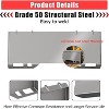 Coucheta Skid Steer Quick Tach Attachment Plate, Universal Mount Plate for Bobcat, Kubota, Tractors&Loaders, Compatible with Skid Steer Attachments - 4 of 4