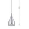 Elegant Lighting Nora 1 Light Burnished nickel plug-in pendant - 3 of 4