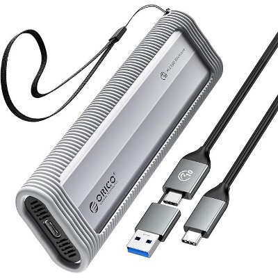ORICO Aluminum M.2 NVMe SSD Enclosure, USB 3.2 Gen 2(10Gbps ) to Tool-Free NVMe PCI-E M.2 SSD Case