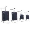 Lyngins 20//24/28/32 Inch 4 PCs Carry on Luggage Sets,Lightweight Suitcases Sets with Spinner Wheels and TSA Lock for Family Trips - 3 of 4