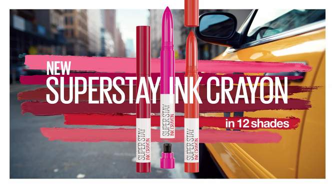 Maybelline Super Stay Ink Crayon Lipstick, Matte Longwear Lipstick - 0.04oz, 2 of 13, play video