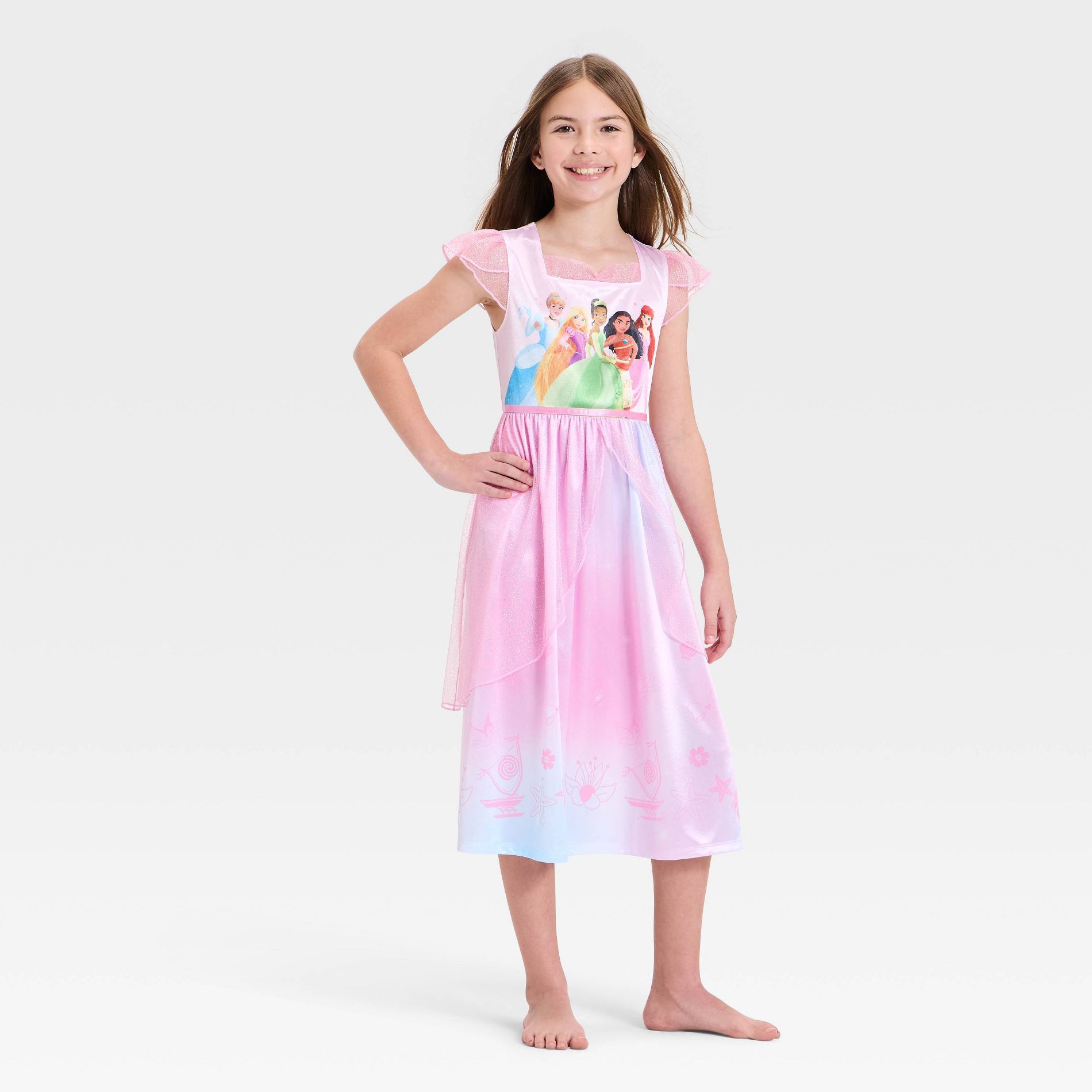 Girls' Disney Princesses Fantasy Gown - Pink