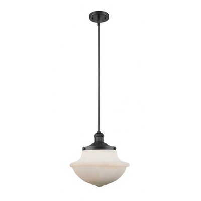 Oxford - 1 Light Stem Hung Mini Pendant In Traditional Style-11.5 Inches Tall and 11.75 Inches Wide