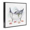 Stupell Industries Relaxing Dolphins Swimming Bathtub Nautical Starfish, 16" x 20" - 3 of 4