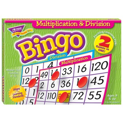 Trend Multiplication & Division (2-sided) Bingo Game : Target