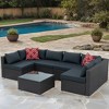 ELJGET 7PCS Patio Rattan Furniture Set Sectional Sofa Cushioned Garden Peacock Blue - 4 of 4