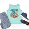 The Juniper Shop SmileyWorld Be Kind To Our Planet Rainbow Youth Tank Top - XL - Seafoam - 3 of 4