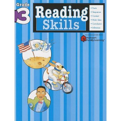 Reading Skills: Grade 3 (Flash Kids Harcourt Family Learning) - (Paperback)