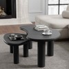 Lirago Wood Nesting Coffee Tables (Set of 2) 34*25 Black - 2 of 4