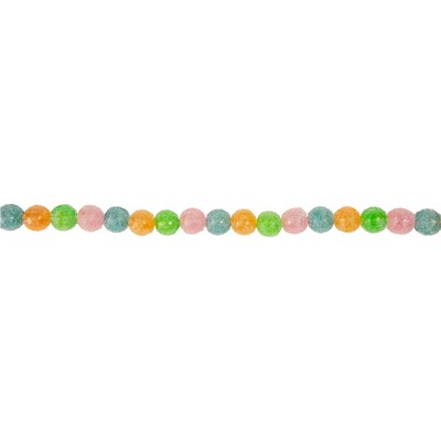 Northlight 6' Glittered Pastel Colored Candy Christmas Garland