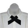 Women's Solid Color 1.75" W x Up to 19" L Crossover Tie Uniform Adjustable Neck tie - 2 of 3