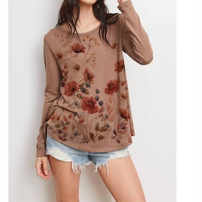 Women's Flower Print Top - Phil Love