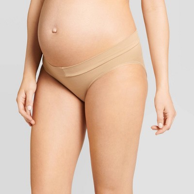 Maternity 3pk Under The Belly Maternity Hipster Underwear - Auden™ Pink/maroon/black  : Target