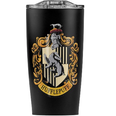 Harry Potter Hufflepuff Crest Steel Tumbler 20oz Coffee Travel Mug