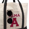 Alma College Primary Logo Canvas Tote Bag With External Pocket, Reusable Shoulder Bag for Shopping, School, Beach - 2 of 4