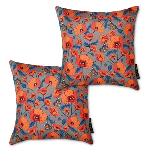 2pk Frida Kahlo Outdoor Throw Pillow Set - Classic Accessories : Target