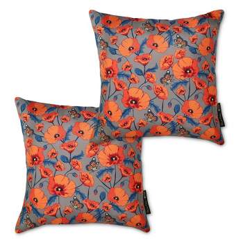 2pk Frida Kahlo Outdoor Throw Pillow Set - Classic Accessories