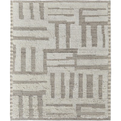 Ashby Transitional Geometric Gray/Ivory Area Rug