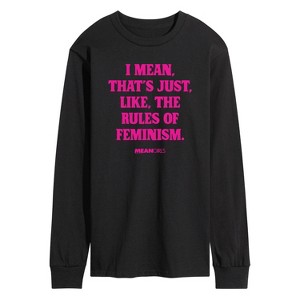 Men's - Mean Girls - Rules Of Feminism Long Sleeve Graphic T-Shirt - 1 of 4