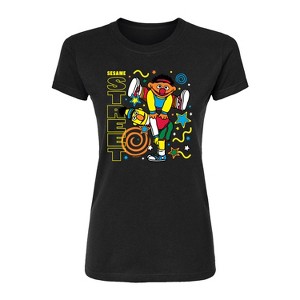 Women's - Sesame Street - Bert Ernie Street Fitted Graphic T-Shirt - 1 of 2