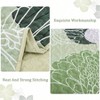 Sage Green Floral Quilt Set, King Size, 3 Pieces, Lightweight Summer Coverlet with 2 Pillow Shams 104x90 Inch - 3 of 4