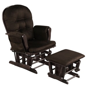 Tangkula Rocking Chair Baby Nursery Chair Glider with Ottoman &Storage Pocket - 1 of 4