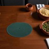 Unique Bargains Trivet Round Rope Woven Mat Cotton Non-woven Fabric 7.87"x7.87"x0.31" - 2 of 3