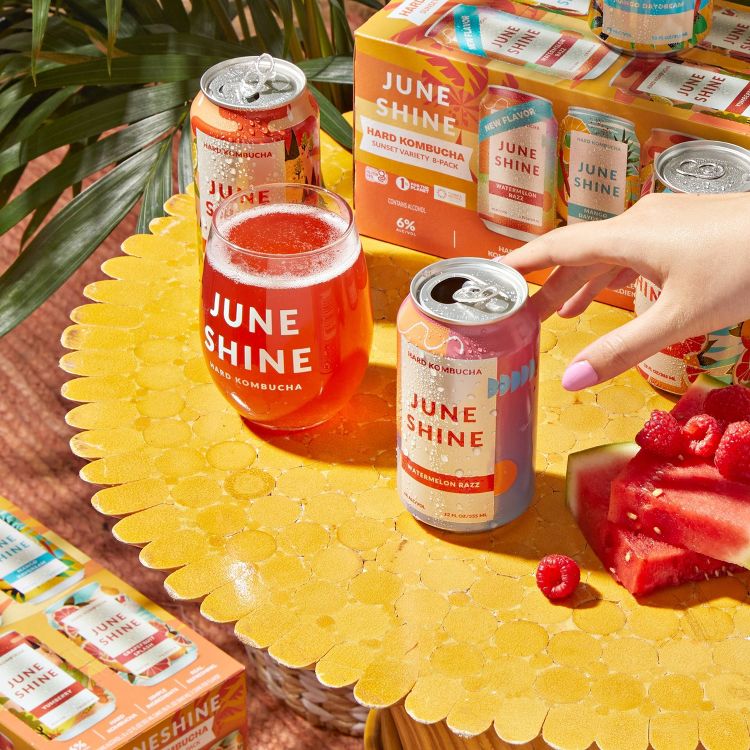 JuneShine Hard Kombucha Sunset Variety - 8pk/12 fl oz cans, 5 of 5