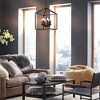 6-Light Matte Black Lantern Geometric Pendant - 3 of 4
