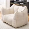 Sapphtopaz Chenille Bean Bag Chair Lazy Sofa Chair Bean Bag Chairs for Adults with Highly Resilient Foam Accent Chair for Living Room, Bedroom - 4 of 4