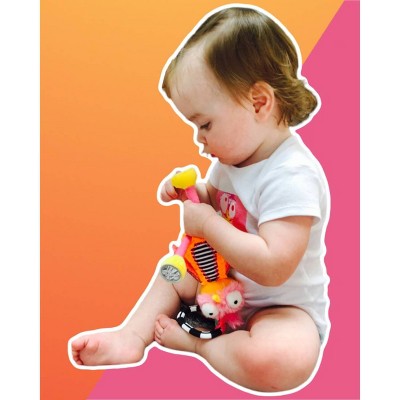 Ollie Multicolor Plush Hanging Activity Toy with Chime