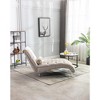 Leisure Concubine Sofa with Solid Acrylic Legs for Living Room or Bedroom - 3 of 4