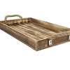 Cheung's Piper Rectangular Wood & Rope Tray - Brown - 4 of 4