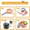 105Pcs Kitchen Toy, Pretend BBQ Cooking Set, Play Pots, Pans, Utensils, Play Food, Learning Gift - 4 of 4