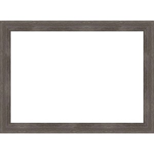 Amanti Art Pinstripe Lead Gray Framed Magnetic Dry Erase Board - 1 of 4