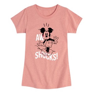 Girls' - Disney - Mickey & Friends Fitted Short Sleeve Graphic T-Shirt - 1 of 4