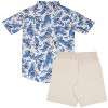 Tommy Bahama Big Boys Button Down Short Sleeve Hawaiian Elastic Woven Shirt and Short Set - 2 of 3