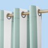 Sun Zero Room Darkening Valencia Striped UV Protectant Grommet Indoor/Outdoor Curtain Panel - 2 of 4