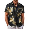 COOFANDY Mens Hawaiian Shirt Short Sleeve Button Down Shirt Tropical Summer Beach Shirt - 2 of 4