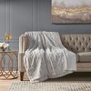 Gracie Mills Shawn Brushed Faux Fur to Mink Oversized Throw - 2 of 4