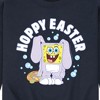Men's - SpongeBob Squarepants - Hoppy Easter Graphic Fleece Sweatshirt - 2 of 4
