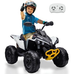 12V Kids Ride On Car, 4 Wheeler Electric ATV Ride On Toys for Kids Ages 37-95 Months with 5MPH Max Speed, Remote Control, Treaded Tires - 1 of 4