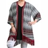 Women's Border Print Fringe Duster - umgee - 3 of 3