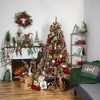 Northlight 4' White Snowflakes on Jute Rope Hanging Christmas Garland - 3 of 4