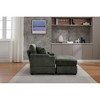 42.1'' Wide Stripe Corduroy Chaise Lounge Chair with Storage Armrest, Movable Ottoman, and Cup Holders, Detachable Cushions Deep Seat - 4 of 4