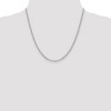 Black Bow Jewelry 3mm, Sterling Silver, Hollow Rolo Chain Necklace - 2 of 4